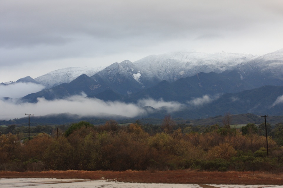 Goleta Mountains viewed from Devereux Slough